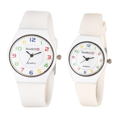 ست ساعت مچی عقربه ای زنانه و مردانه مدل swt clwh