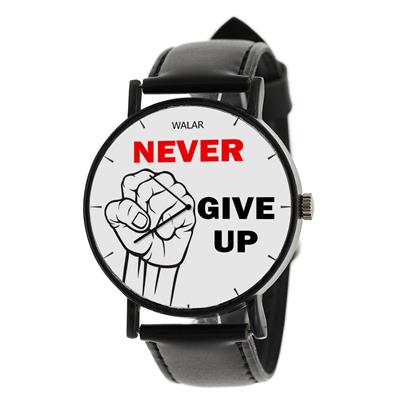 ساعت مچی عقربه ای مردانه والار طرح never give up مدل lf1123 m
