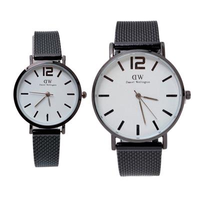 ست ساعت مچی عقربه ای زنانه و مردانه مدل d mw bk