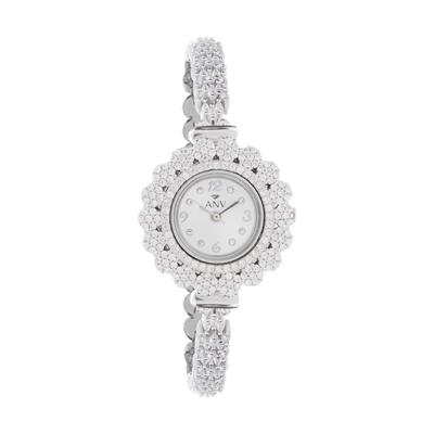 ساعت مچی عقربه ای نقره زنانه ای ان وی کد anv 2