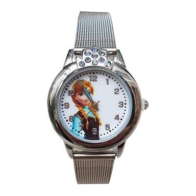 ساعت مچی عقربه ای دخترانه طرح فروزن کد ffb