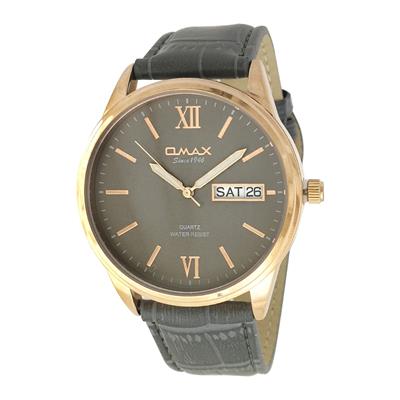 ساعت مچی عقربه ای مردانه اوماکس مدل gd03r به همراه دستمال مخصوص برند کلین واچ