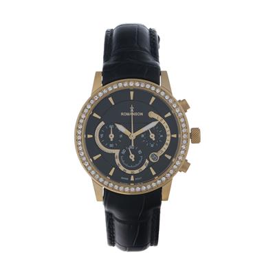 ساعت مچی عقربه ای زنانه مدل rm 17105 l mt به همراه دستمال مخصوص نانو برند کلیر واچ