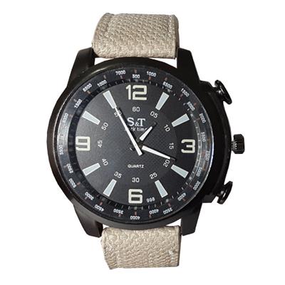 ساعت مچی عقربه ای مردانه اس اند تی مدل black side