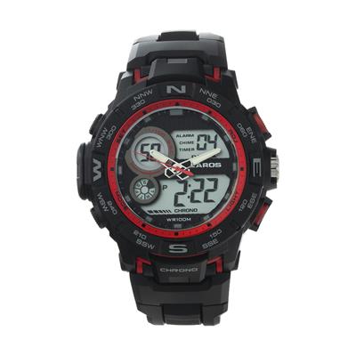 ساعت مچی دیجیتال مردانه لاروس مدل ad1173 1117 به همراه دستمال مخصوص نانو برند کلیر واچ