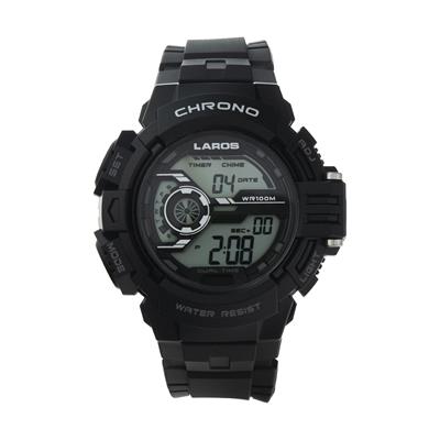 ساعت مچی دیجیتال مردانه لاروس مدل m1180 1117 به همراه دستمال مخصوص نانو برند کلیر واچ