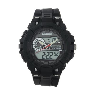 ساعت مچی دیجیتال مردانه لاروس مدل ad1189 0318 به همراه دستمال مخصوص نانو برند کلیر واچ