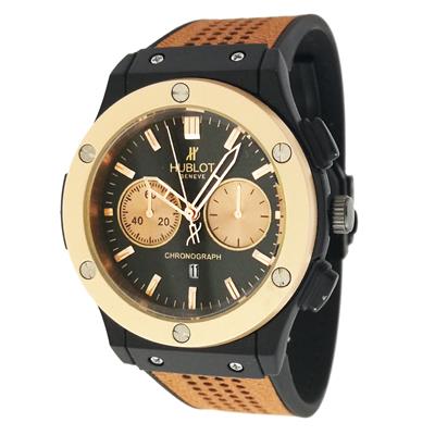 ساعت مچی عقربه ای مردانه مدل hu100 به همراه دستمال مخصوص کلین واچ