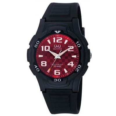 ساعت مچی عقربه ای مردانه کیو اند کیو مدل vp84j015y به همراه دستمال مخصوص برند کلین واچ