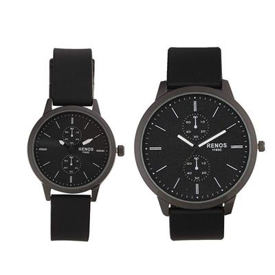 ست ساعت مچی عقربه ای مردانه و زنانه رنوس مدل 1195