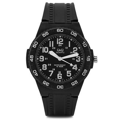 ساعت مچی عقربه ای مردانه کیو اند کیو مدل gt44j011y به همراه دستمال مخصوص برند کلین واچ