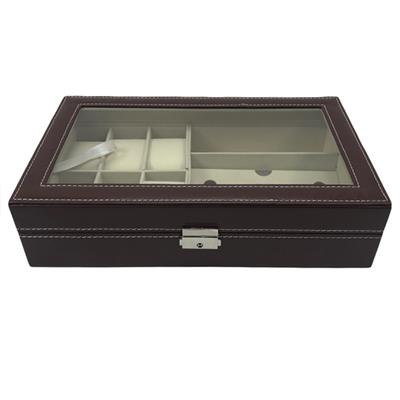 جعبه ساعت مچی و عینک چرمی مدل 4650