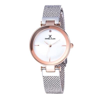 ساعت مچی عقربه ای زنانه دنیل کلین مدل dk11903 3 به همراه دستمال مخصوص برند کلین واچ