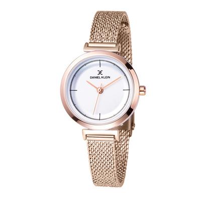 ساعت مچی عقربه ای زنانه دنیل کلین مدل dk11899 3 به همراه دستمال مخصوص برند کلین واچ