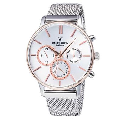 ساعت مچی عقربه ای مردانه دنیل کلین مدل dk11857 5 به همراه دستمال مخصوص برند کلین واچ