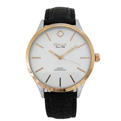 ساعت مچی عقربه ای مردانه اوماکس مدل rp0005 به همراه دستمال مخصوص برند کلین واچ