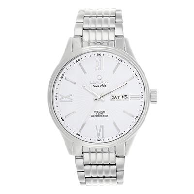 ساعت مچی عقربه ای مردانه اوماکس مدل oaw001 به همراه دستمال مخصوص برند کلین واچ