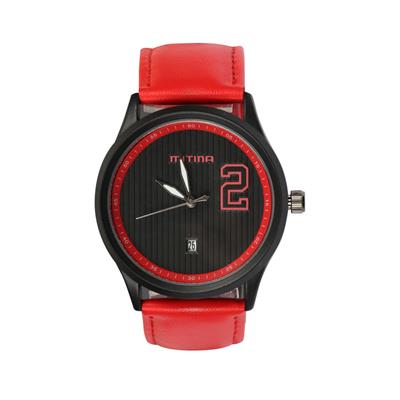 ساعت مچی عقربه ای مردانه می تینا مدل m 832 رنگ قرمز