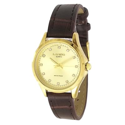 ساعت مچی عقربه ای زنانه لاروس مدل 0118 80227 s به همراه دستمال مخصوص برند کلین واچ