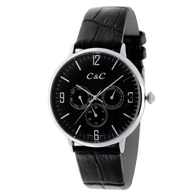 ساعت مچی عقربه ای مردانه سی اند سی مدل sn 8m bsb