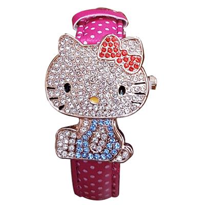 ساعت مچی عقربه ای دخترانه و بچگانه کیتی کد kiti 02