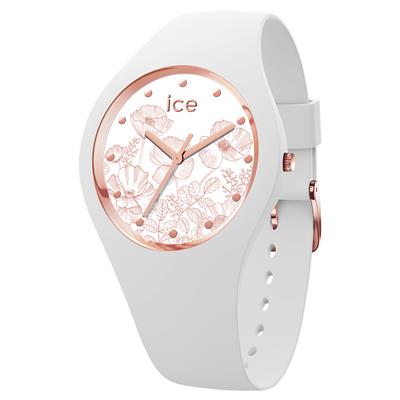 ساعت مچی عقربه ای آیس واچ مدل ice flower spring white medium 3h