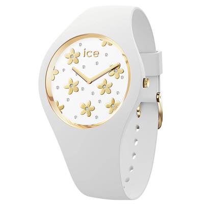ساعت مچی عقربه ای آیس واچ مدل ice flower precious white small 2h