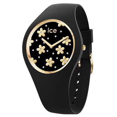 ساعت مچی عقربه ای آیس واچ مدل ice flower precious black small 2h