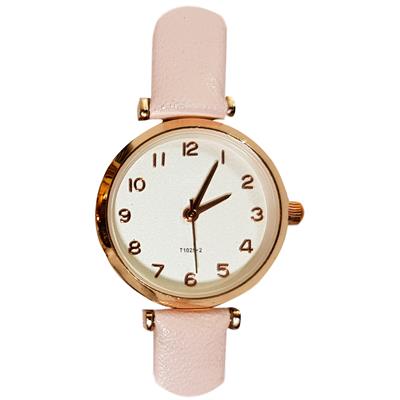ساعت مچی عقربه ای مدل t1025 02 رنگ صورتی