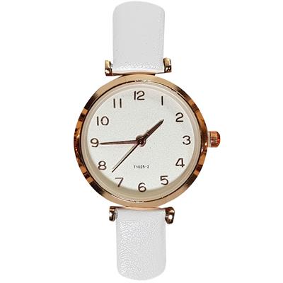 ساعت مچی عقربه ای مدل t1025 02 رنگ سفید