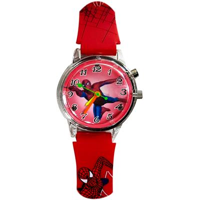 ساعت مچی عقربه ای بچه گانه مدل spiderman رنگ قرمز