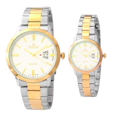 ست ساعت مچی عقربه ای زنانه و مردانه سوستون مدل sv 7410