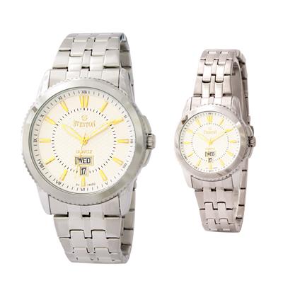 ست ساعت مچی عقربه ای زنانه و مردانه سوستون مدل sv 7402