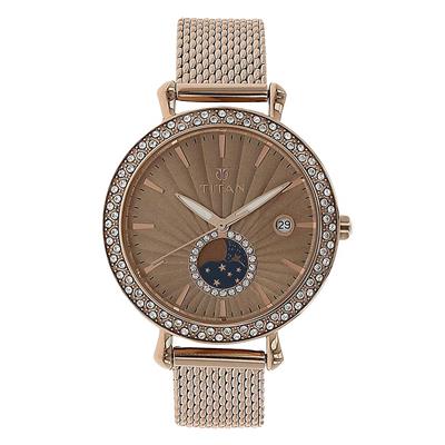 ساعت مچی عقربه ای زنانه تیتان مدل t95015wm01