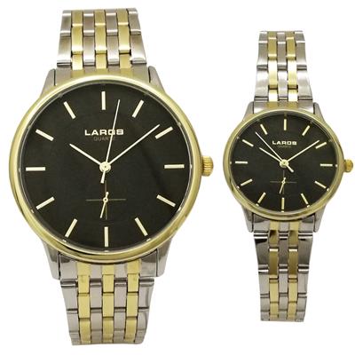 ساعت مچی عقربهای ست مردانه زنانه فلزی لاروس مدل0617 79837 8