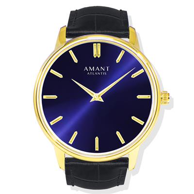ساعت مچی عقربه ای آمانت مدل atlantis black