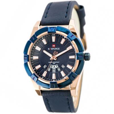 ساعت مچی عقربه ای مردانه نیوی فورس مدل nf9118rgbebe