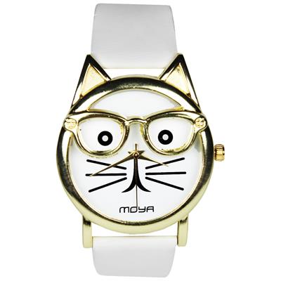 ساعت مچی عقربه ای زنانه مویا طرح گربه 003