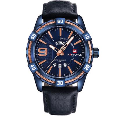 ساعت مچی عقربه ای مردانه نیوی فورس مدل nf9117lbebe