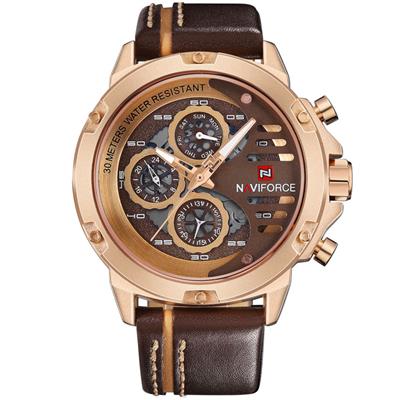 ساعت مچی عقربهای مردانه نیوی فورس مدل nf9110rgcebn