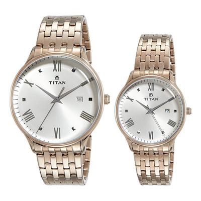ست ساعت مچی عقربه ای زنانه و مردانه تایتن مدل t9400194201wm01