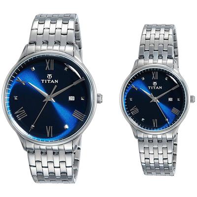 ست ساعت مچی عقربه ای زنانه و مردانه تایتن مدل t9400194201sm01