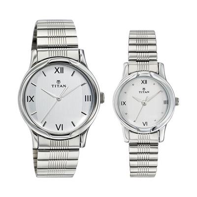 ست ساعت مچی عقربه ای زنانه و مردانه تایتن مدل t15802490sm01
