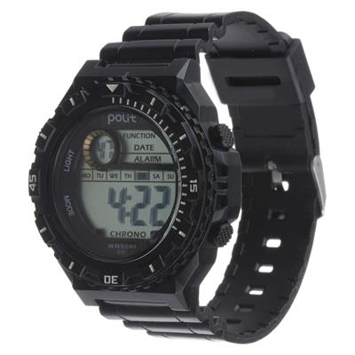 ساعت مچی دیجیتال پلیت مدل polit wr30m 641 black گالری مارنا