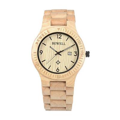 ساعت مچی عقربه ای چوبی مردانه بیول مدل rw62m