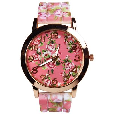 ساعت مچی عقربه ای زنانه مدل flower 05