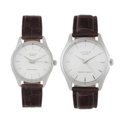 ست ساعت مچی عقربه ای زنانه و مردانه لاروس مدل s 0112 8011