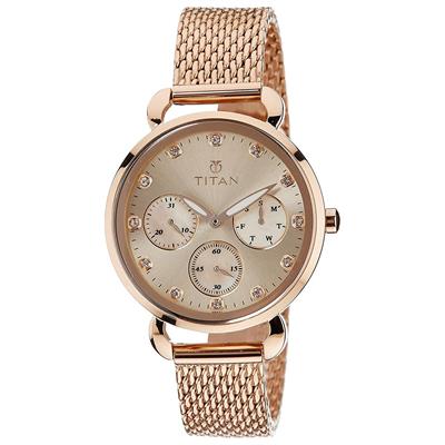 ساعت مچی عقربه ای زنانه تیتان مدل t95013wm01