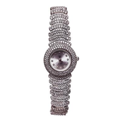 ساعت مچی عقربه ای نقره زنانه مدل نسترن