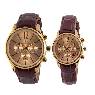 ست ساعت مچی عقربه ای زنانه و مردانه کد emw6